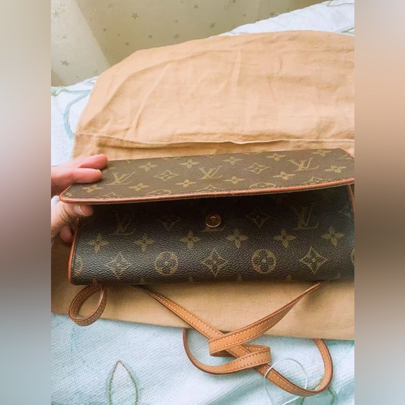 Louis Vuitton Pochette Twin GM Shoulder‎ Bag Monogram Canvas With Dust Bag - Picture 5 of 12